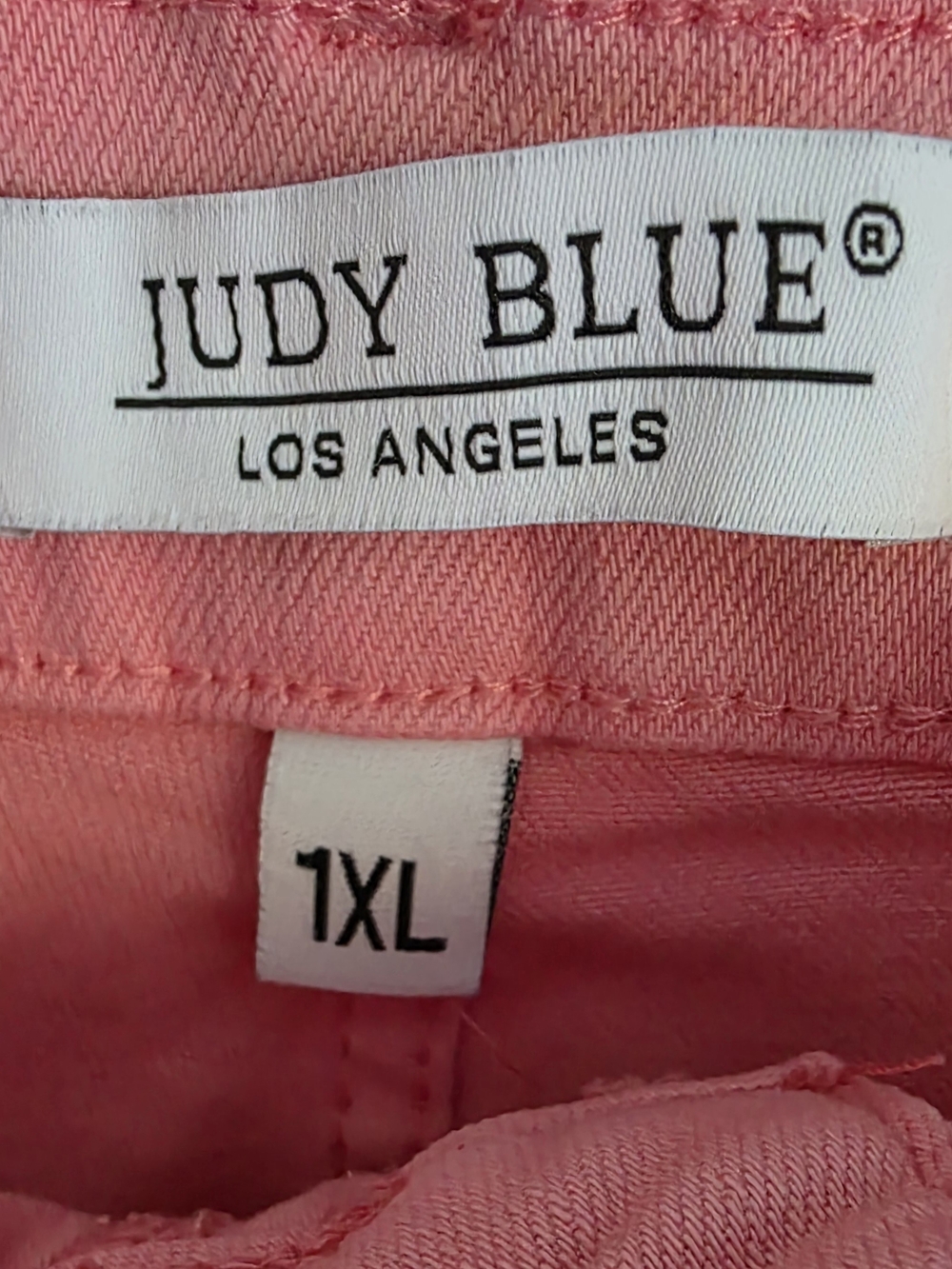 Judy Blue Pink High-Rise Denim Shorts 1xl - Picture 4 of 6
